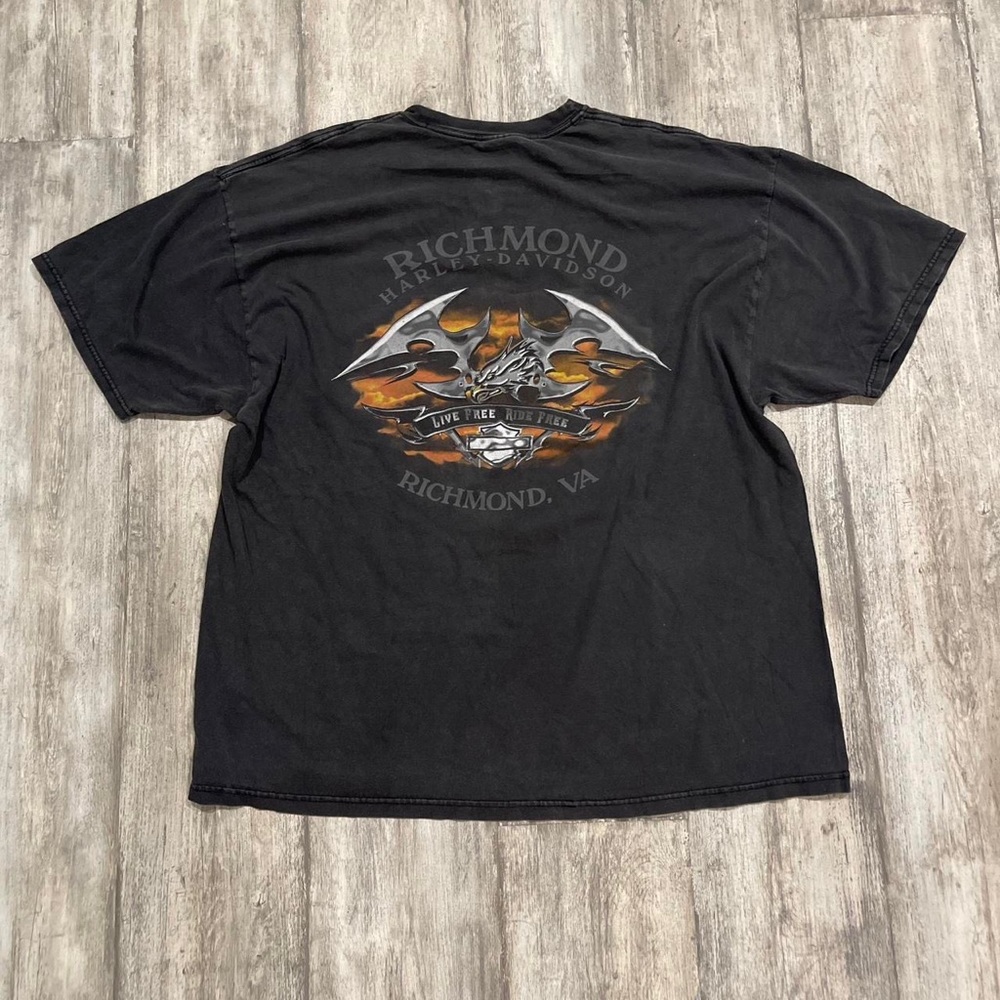 Harley Davidson cyber y2k t shirt